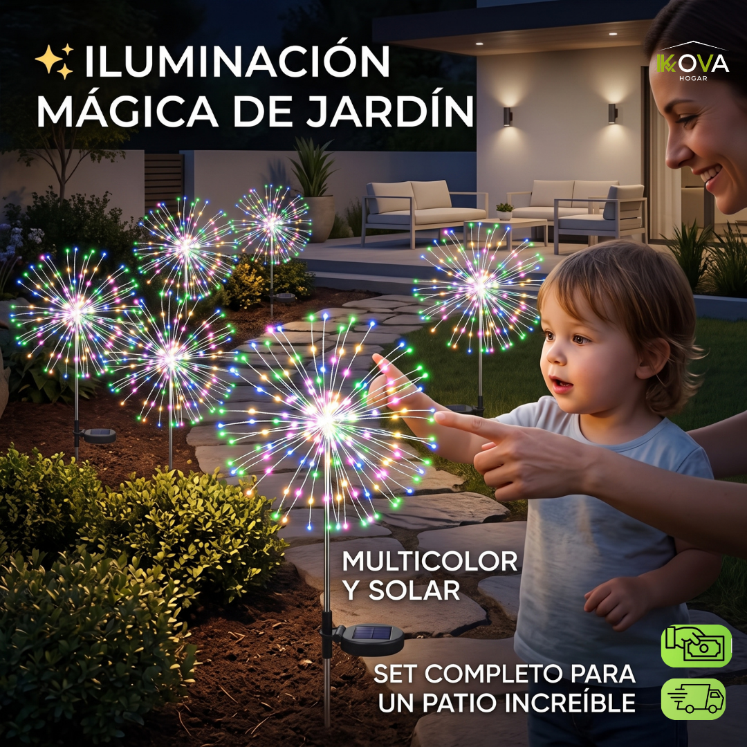 FireworkGlow™2x1 Luces Solares Para Jardín