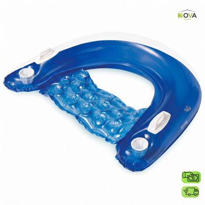PoolLounge™Flotador Reclinable Con Portavasos Marca Intex