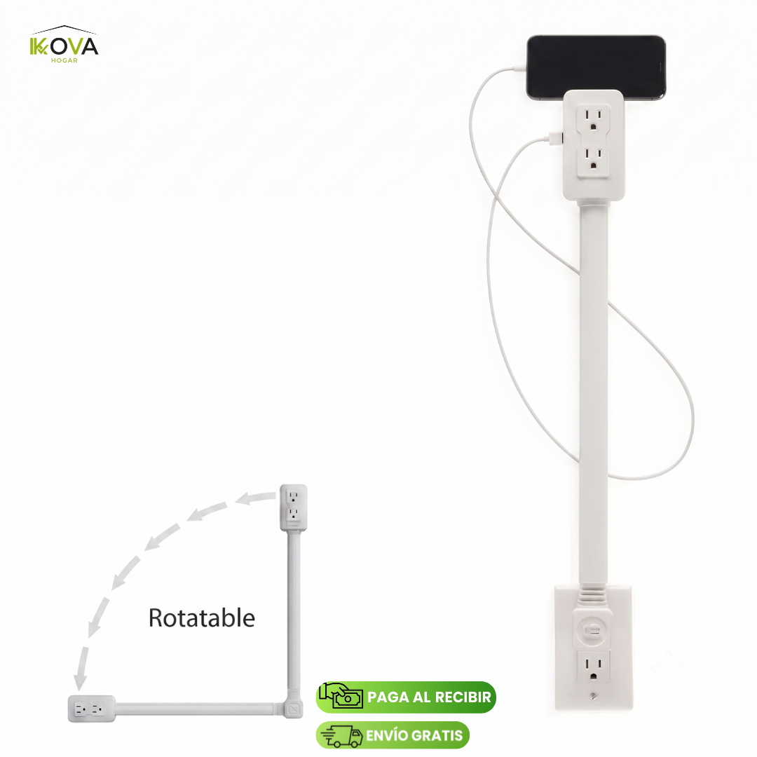 FlushPlug™ Adaptador Ultra Plano Versátil de 180°