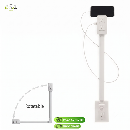 FlushPlug™ Adaptador Ultra Plano Versátil de 180°