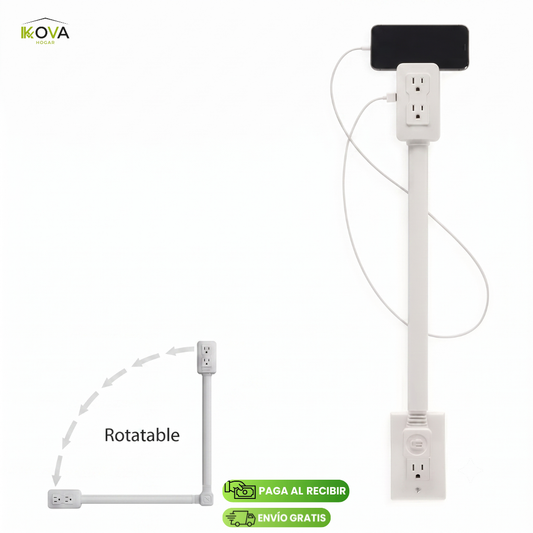 FlushPlug™ Adaptador Ultra Plano Versátil de 180°