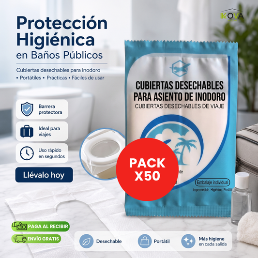 SafeSeat™ Pack x50 Protector Desechable De Inodoro