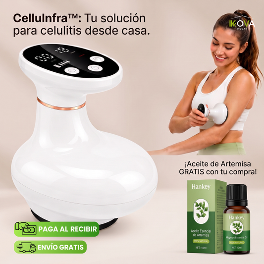 CelluInfra™ Masajeador  Corporal Con Infrarrojos + 1 Aceite de Regalo
