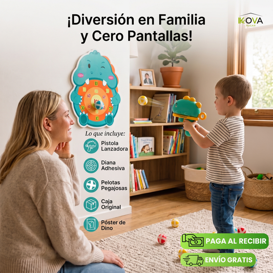 DinoDart™Juego Interactivo De Tiro Para la Familia