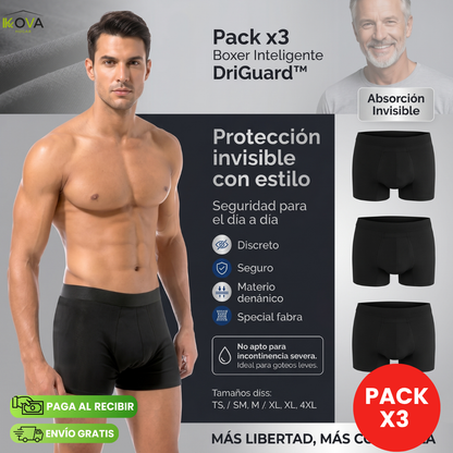 DriGuard™ Bóxer De Protección Invisible Para Hombres