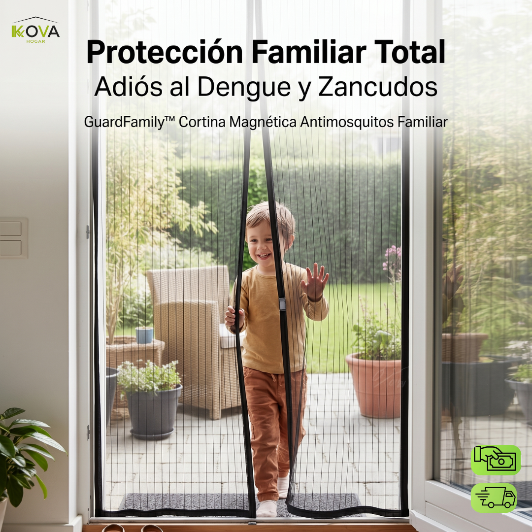 GuardFamily™ Cortina Magnética Antimosquitos Familiar
