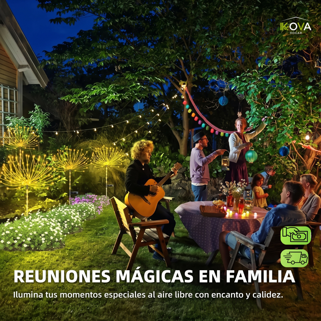 FireworkGlow™2x1 Luces Solares Para Jardín