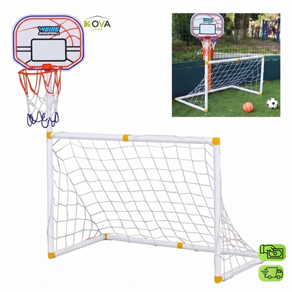 LittleChamps™ Set de Cancha Deportiva Para Niños 2 en 1 Completa