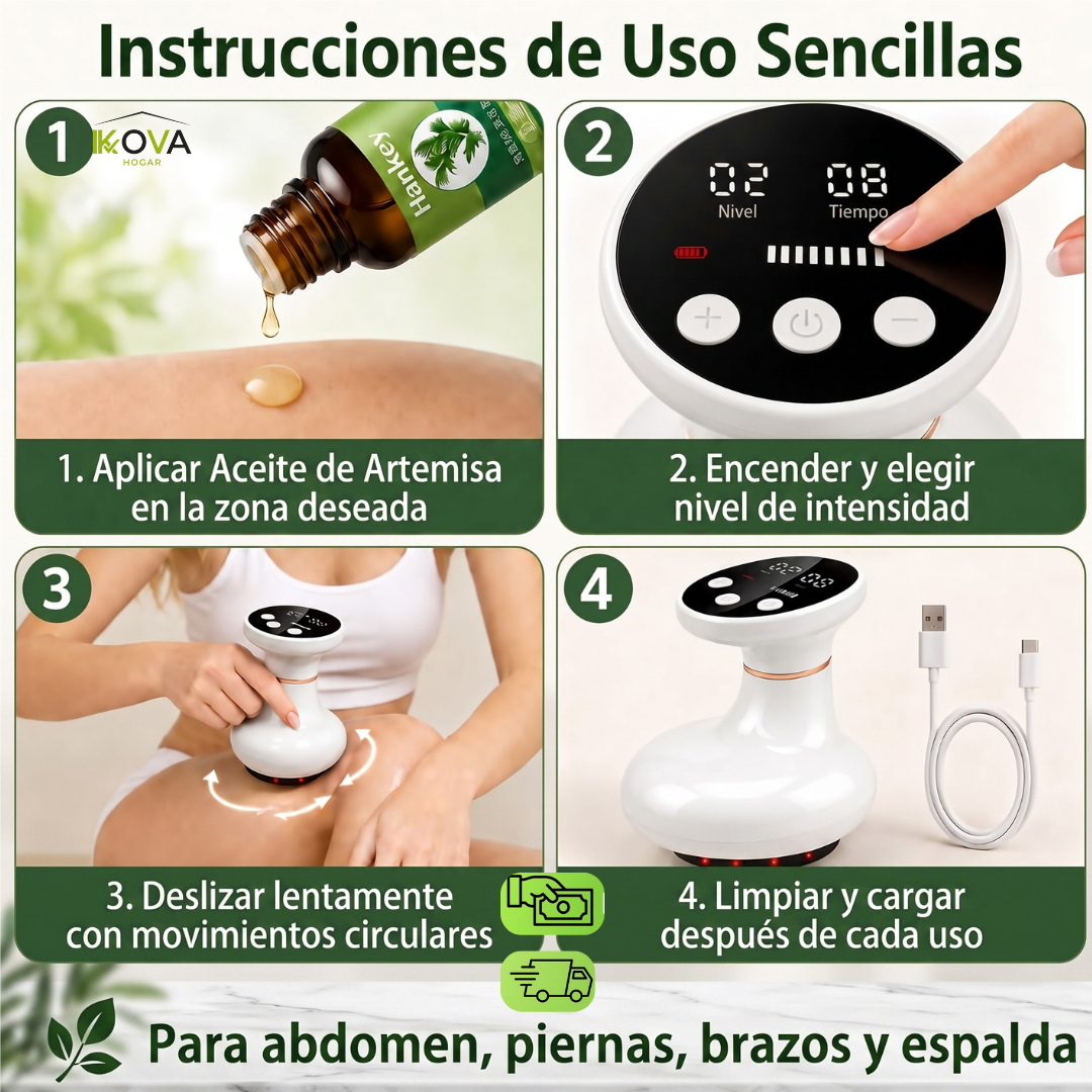 CelluInfra™ Masajeador  Corporal Con Infrarrojos + 1 Aceite de Regalo