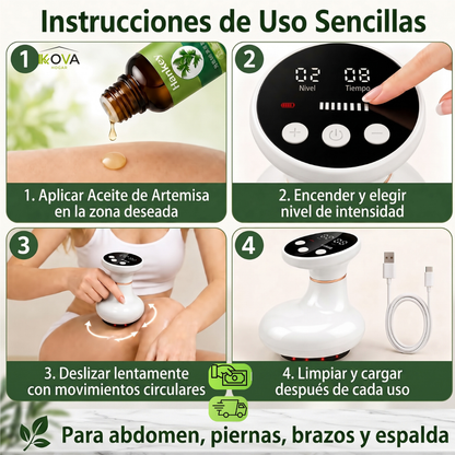 CelluInfra™ Masajeador  Corporal Con Infrarrojos + 1 Aceite de Regalo