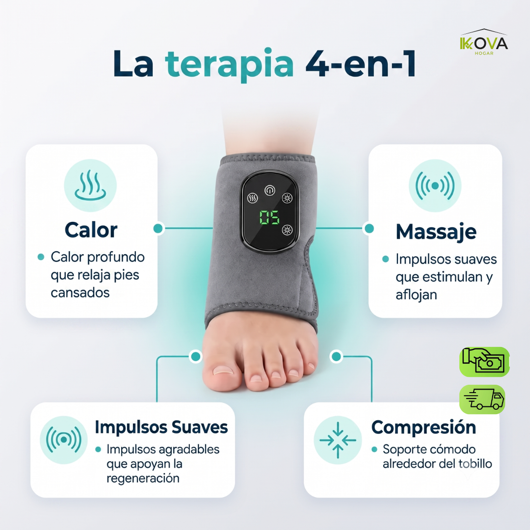 AnkleRelief™ Par de Masajeador Térmico Para Tobillo