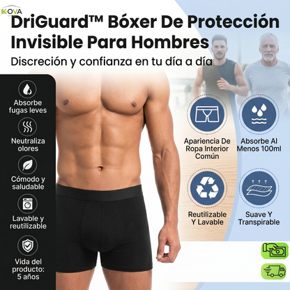 DriGuard™ Bóxer De Protección Invisible Para Hombres