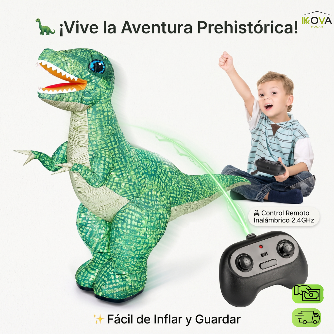 MegaRoar™ Dinosaurio Inflable Gigante Portátil A Control Remoto