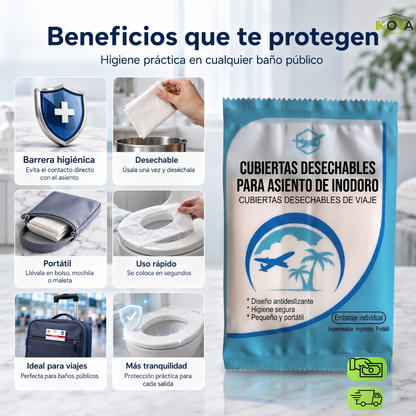 SafeSeat™ Pack x50 Protector Desechable De Inodoro