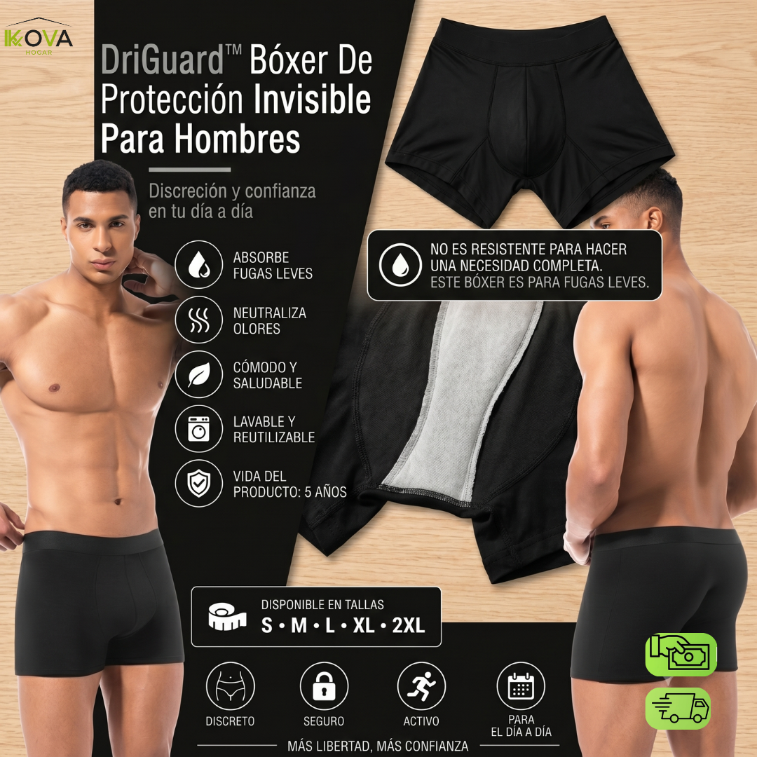 DriGuard™ Bóxer De Protección Invisible Para Hombres
