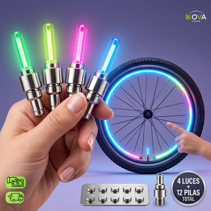 VibeRider™ 4x1 Luces Neón impermeable Para Ruedas de Bicicleta