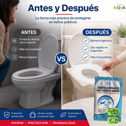 SafeSeat™ Pack x50 Protector Desechable De Inodoro