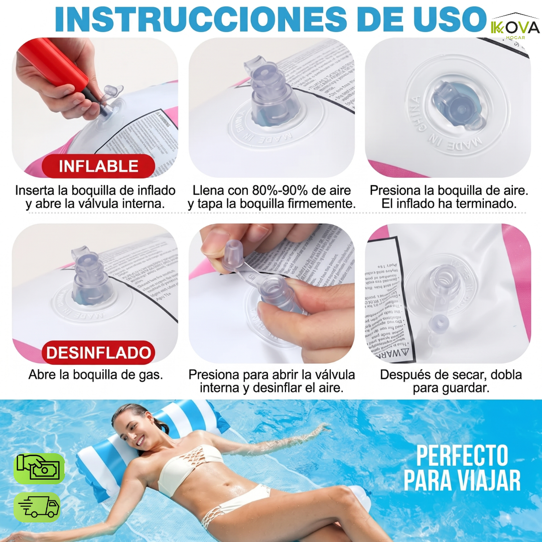 FactoryChill Pack™ 2 Hamacas Inflables Calidad Premium