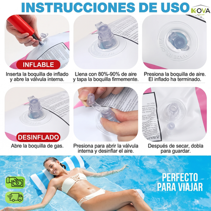 FactoryChill Pack™ 2 Hamacas Inflables Calidad Premium