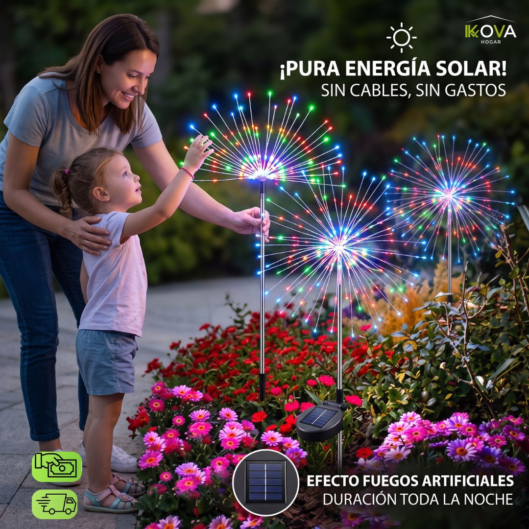 FireworkGlow™2x1 Luces Solares Para Jardín