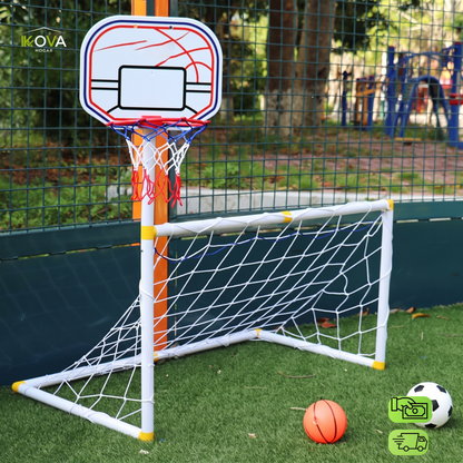 LittleChamps™ Set de Cancha Deportiva Para Niños 2 en 1 Completa