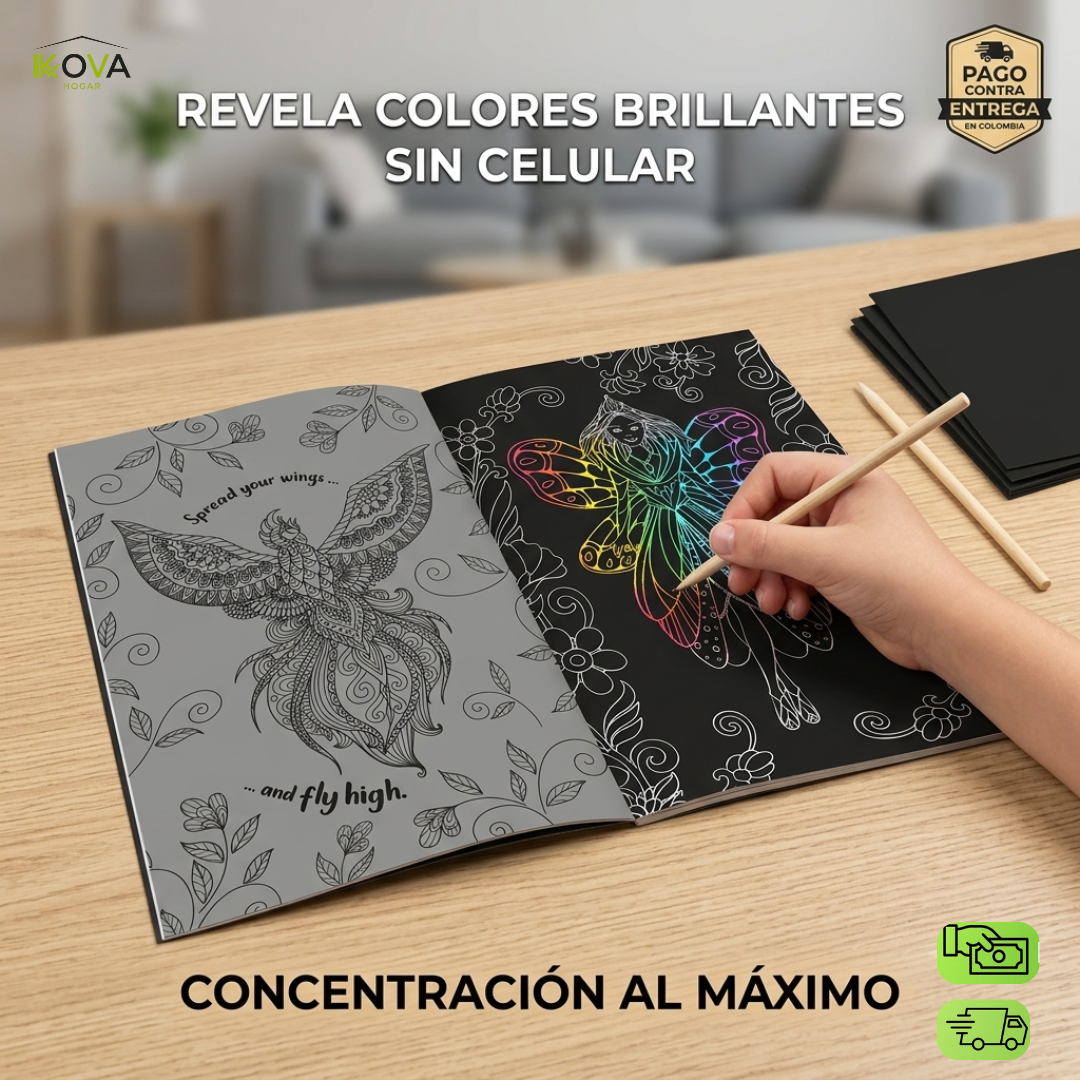 ScreenFree™2 Kit de Libros Mágico De Raspado Familiar