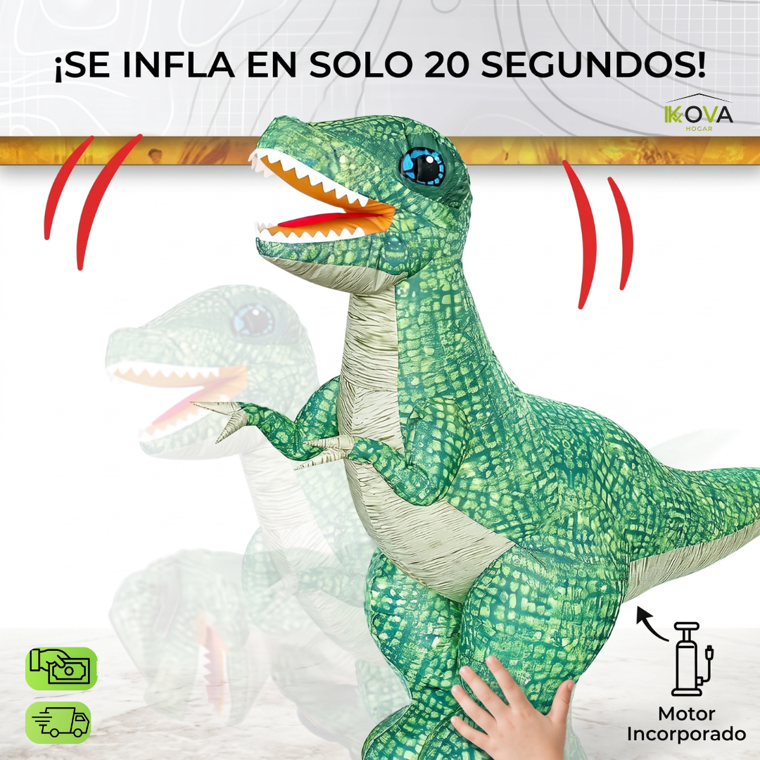 MegaRoar™ Dinosaurio Inflable Gigante Portátil A Control Remoto