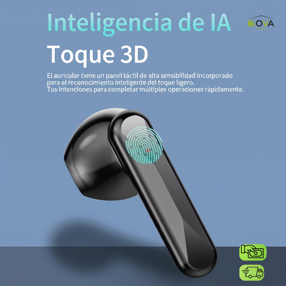 PulseGlow™ Audífonos Inalámbricos Pantalla Digital