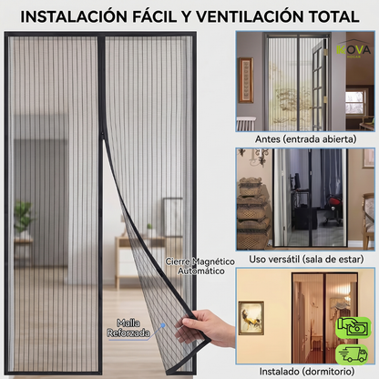 GuardFamily™ Cortina Magnética Antimosquitos Familiar