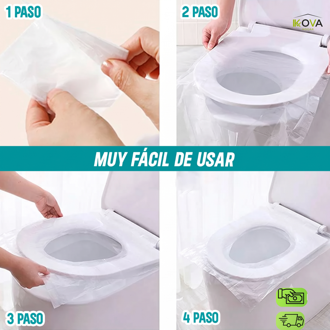 SafeSeat™ Pack x50 Protector Desechable De Inodoro