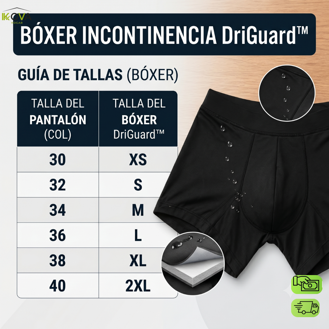 DriGuard™ Bóxer De Protección Invisible Para Hombres