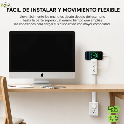 FlushPlug™ Adaptador Ultra Plano Versátil de 180°