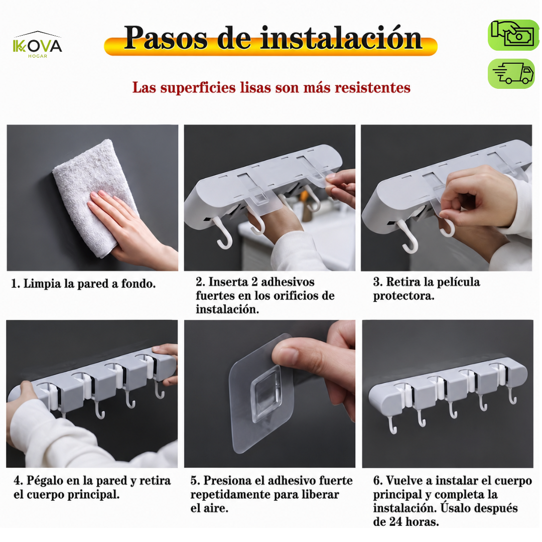 EasyMount™Soporte Adhesivo Para Escobas