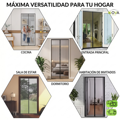 GuardFamily™ Cortina Magnética Antimosquitos Familiar