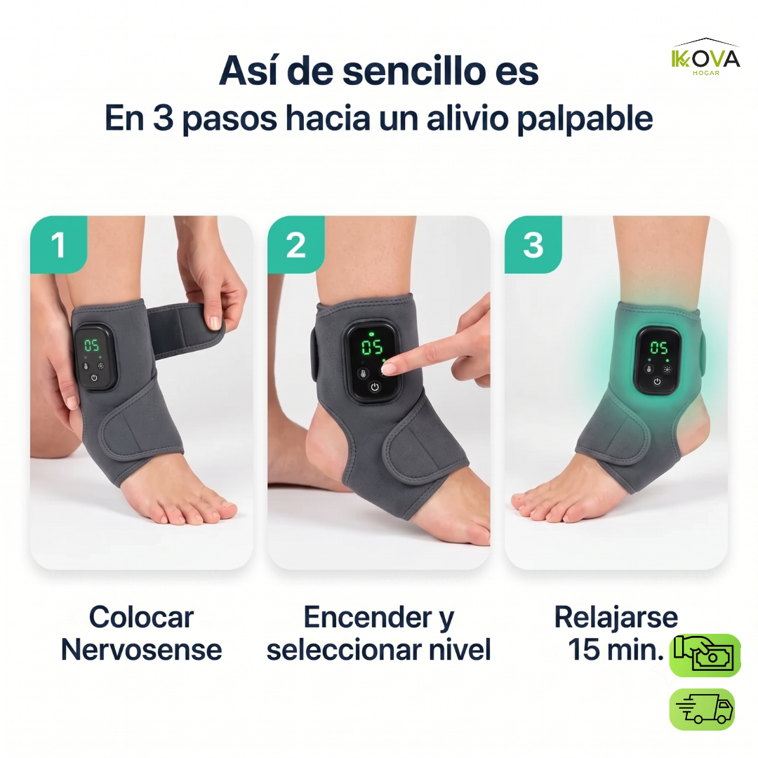 AnkleRelief™ Par de Masajeador Térmico Para Tobillo