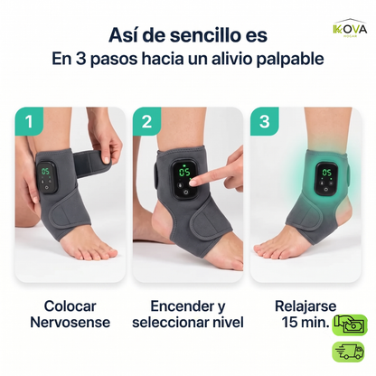 AnkleRelief™ Par de Masajeador Térmico Para Tobillo
