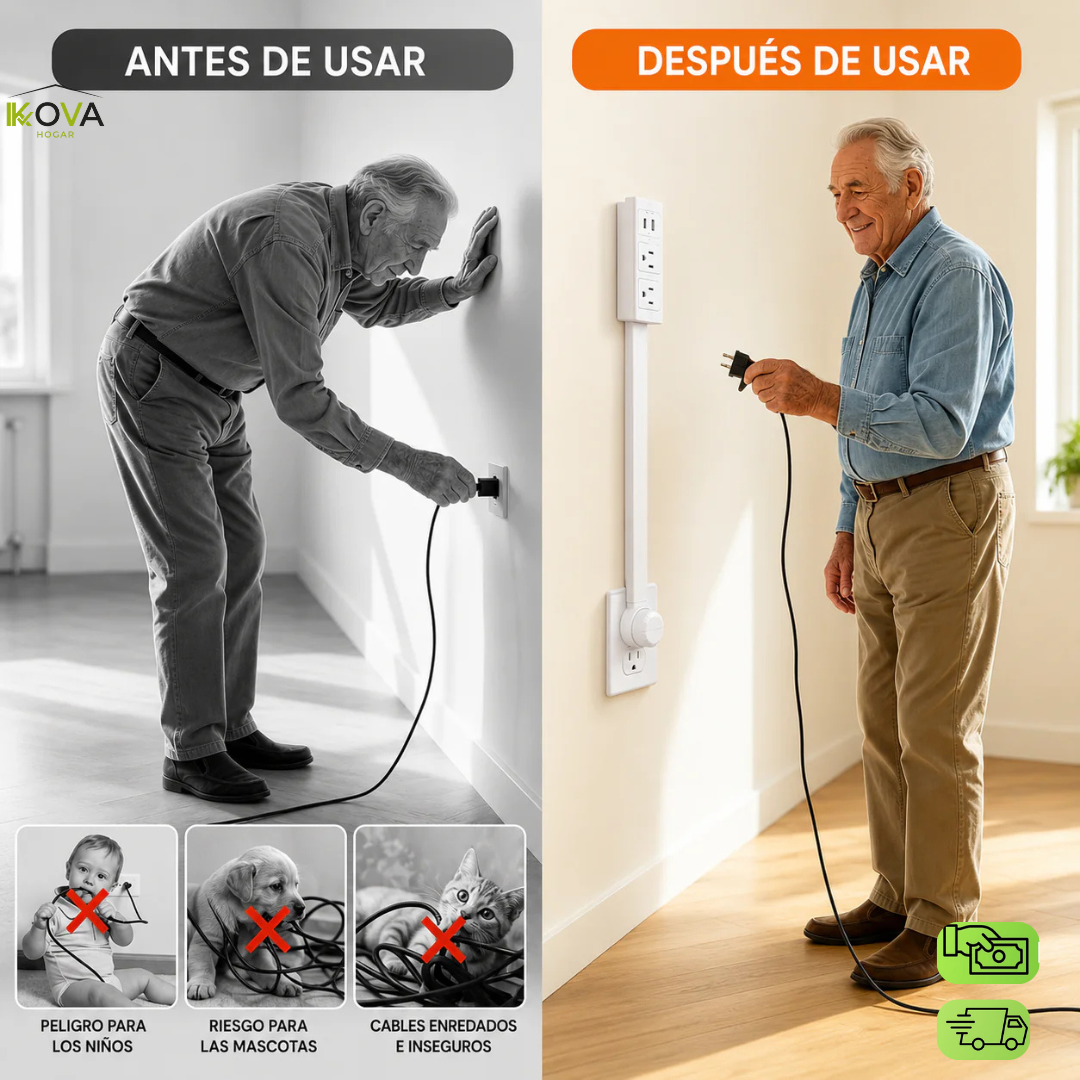 FlushPlug™ Adaptador Ultra Plano Versátil de 180°
