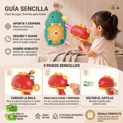 DinoDart™Juego Interactivo De Tiro Para la Familia