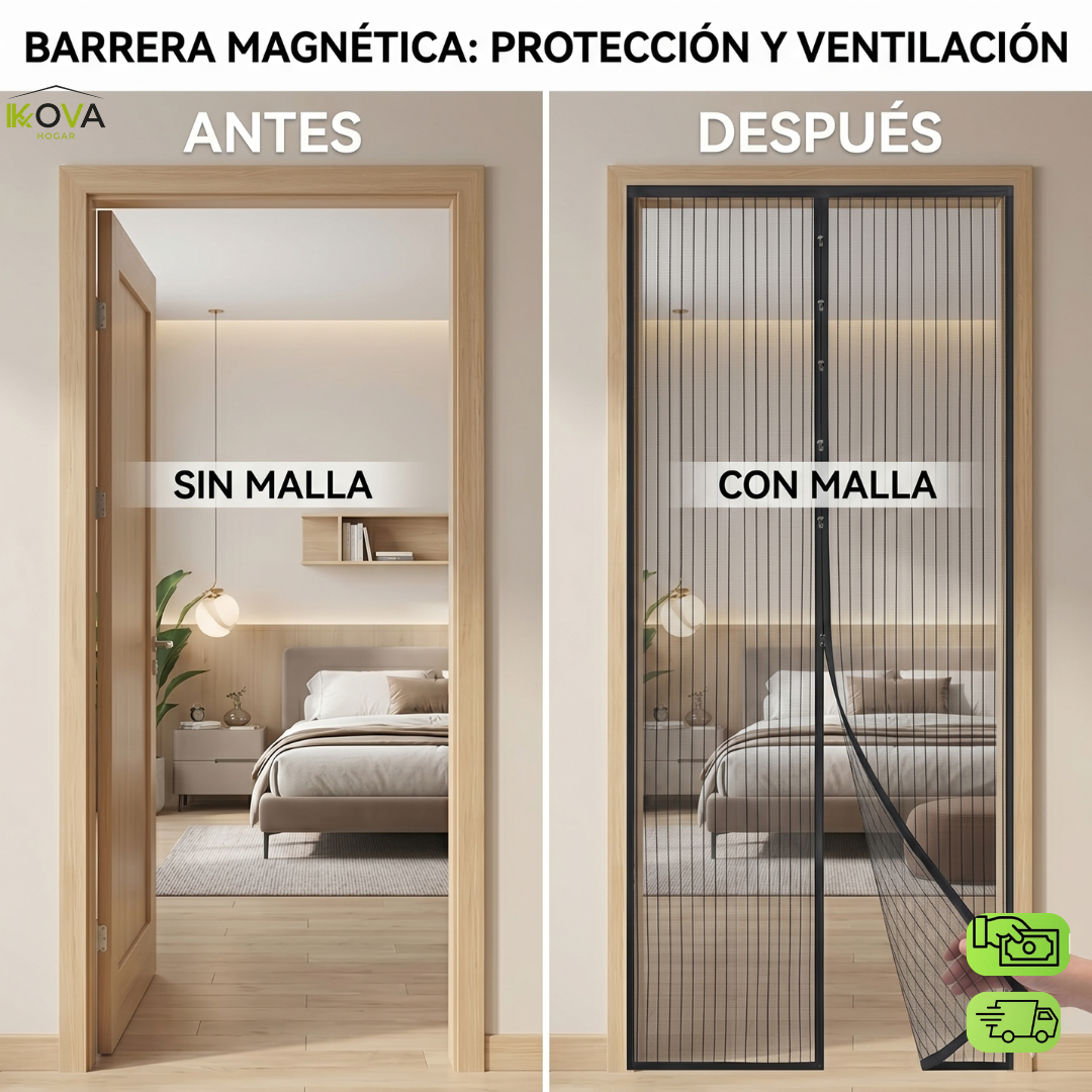 GuardFamily™ Cortina Magnética Antimosquitos Familiar